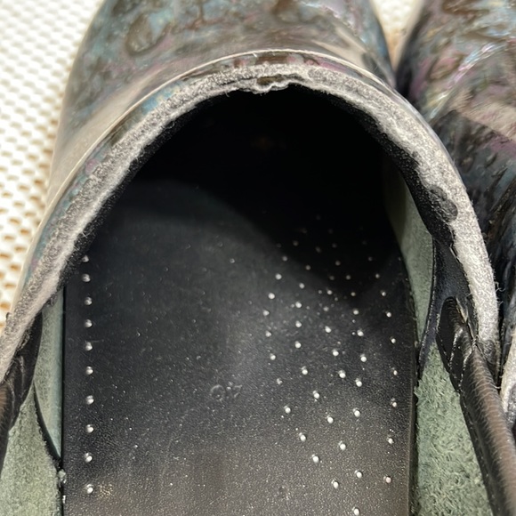 Dansko Professional Clogs Bluepurple Bubblerain Drop- Sz 40/9.5/10 - Picture 5 of 10